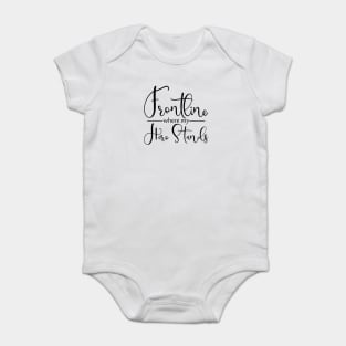 Frontline Where My Hero Stands Baby Bodysuit